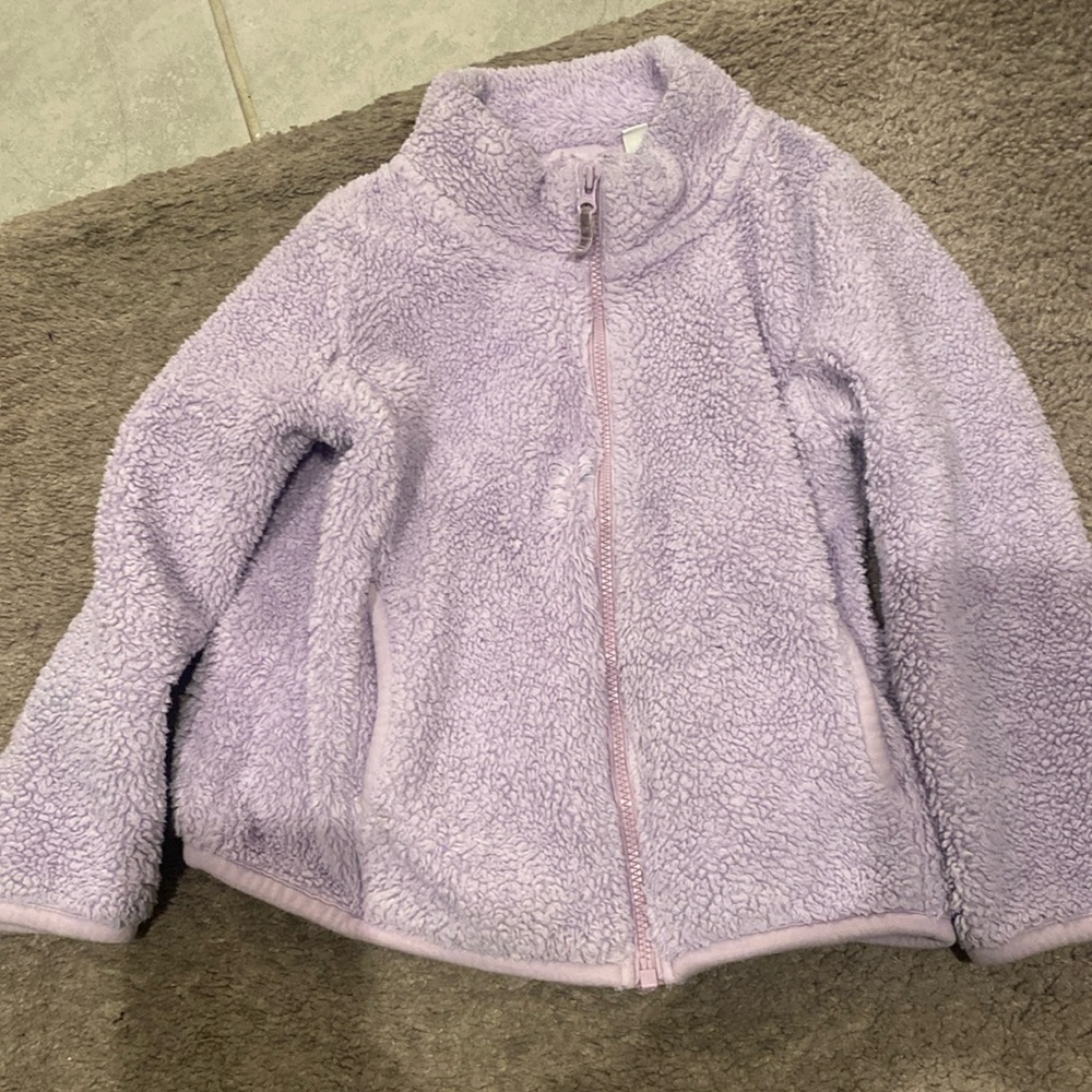 Little girls fuzzy jacket